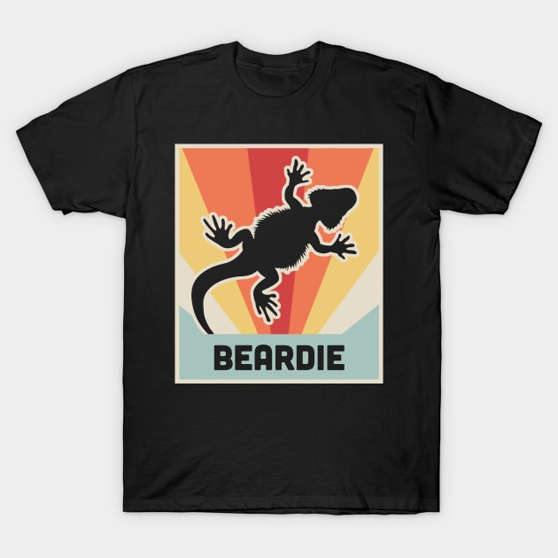 BEARDIE - Cute 70s Vintage Bearded Dragon T-Shirt by MeatMan